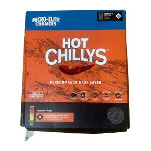 NEW Hot Chillys Womens Performance Base Layer Micro Elite Chamois Grey Size XS